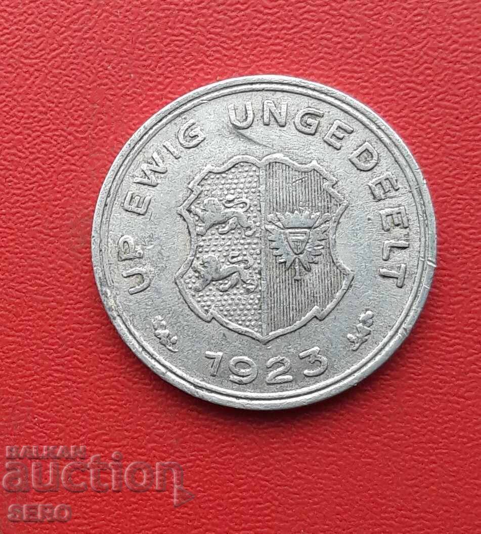 Germany-Schleswig-Holstein-5/100 Mark 1923 with price € 5.00 | 9.78 BGN