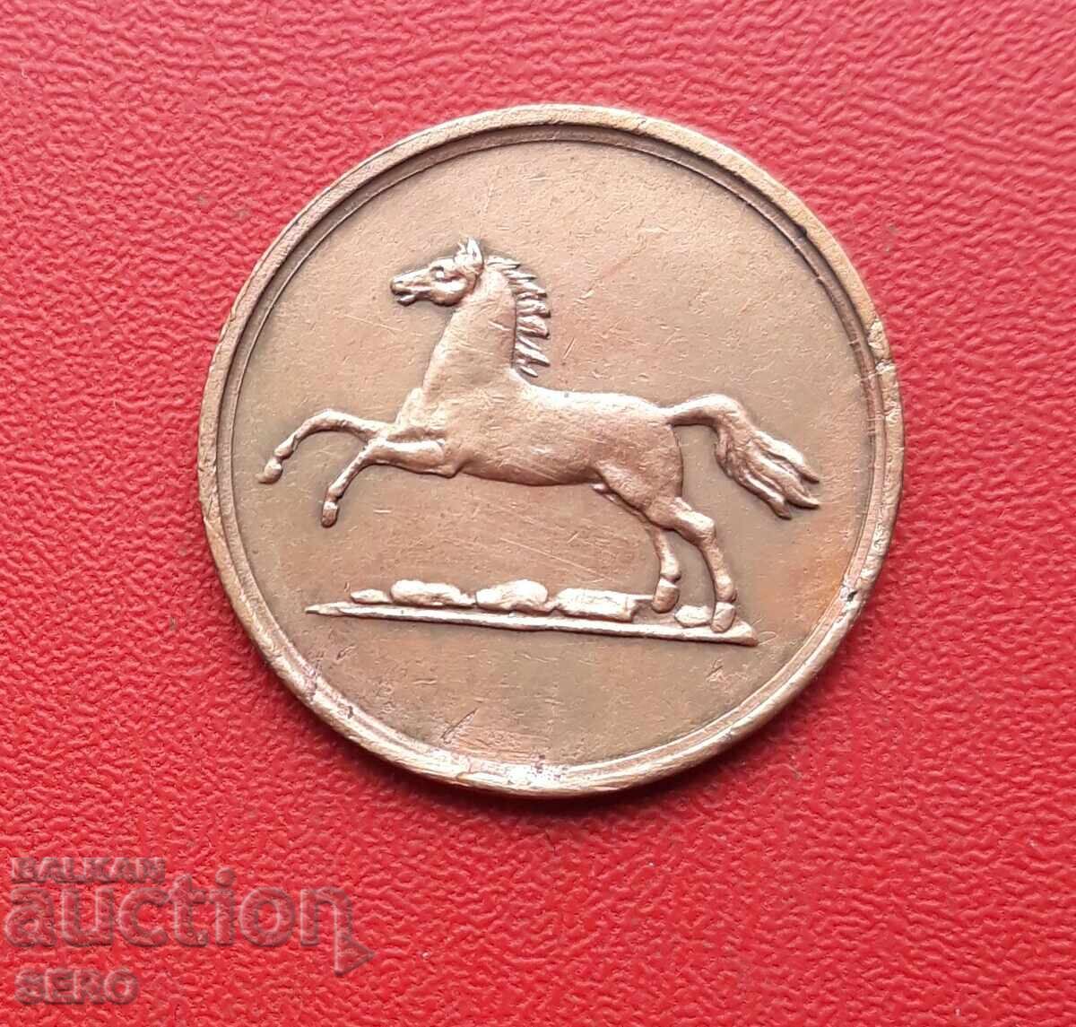 Германия-Брауншвийг-2 пфенига 1851 В-мн.хубаво запазена с цена € 8.00 | 15.65 лв.