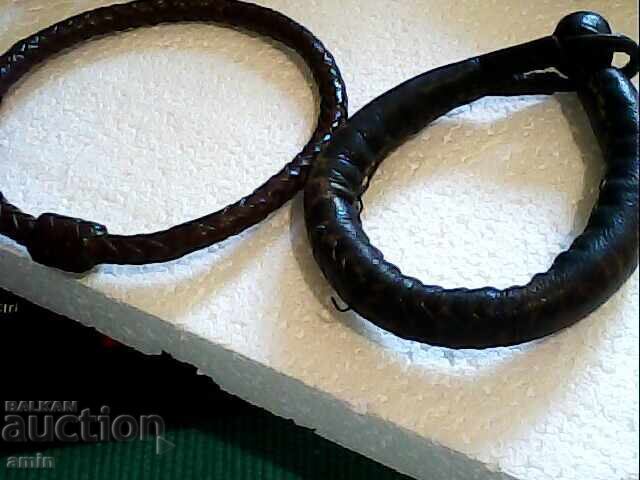 Vintage genuine ivory leather bracelets - 6