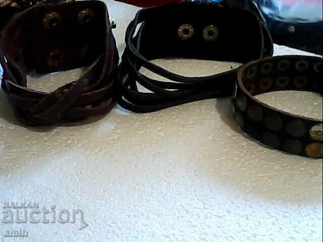 Vintage genuine ivory leather bracelets - 7