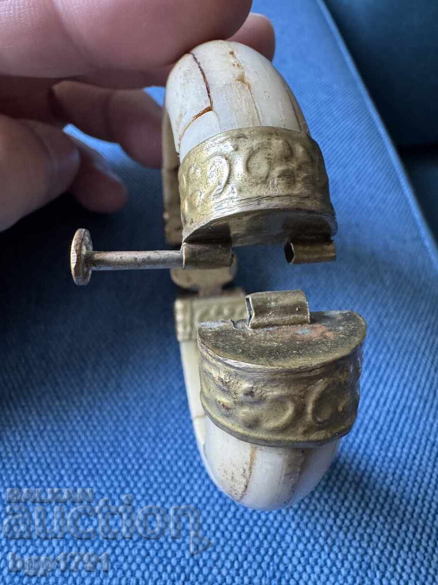 Brățară frumoasă din os cu piatră naturală - 5