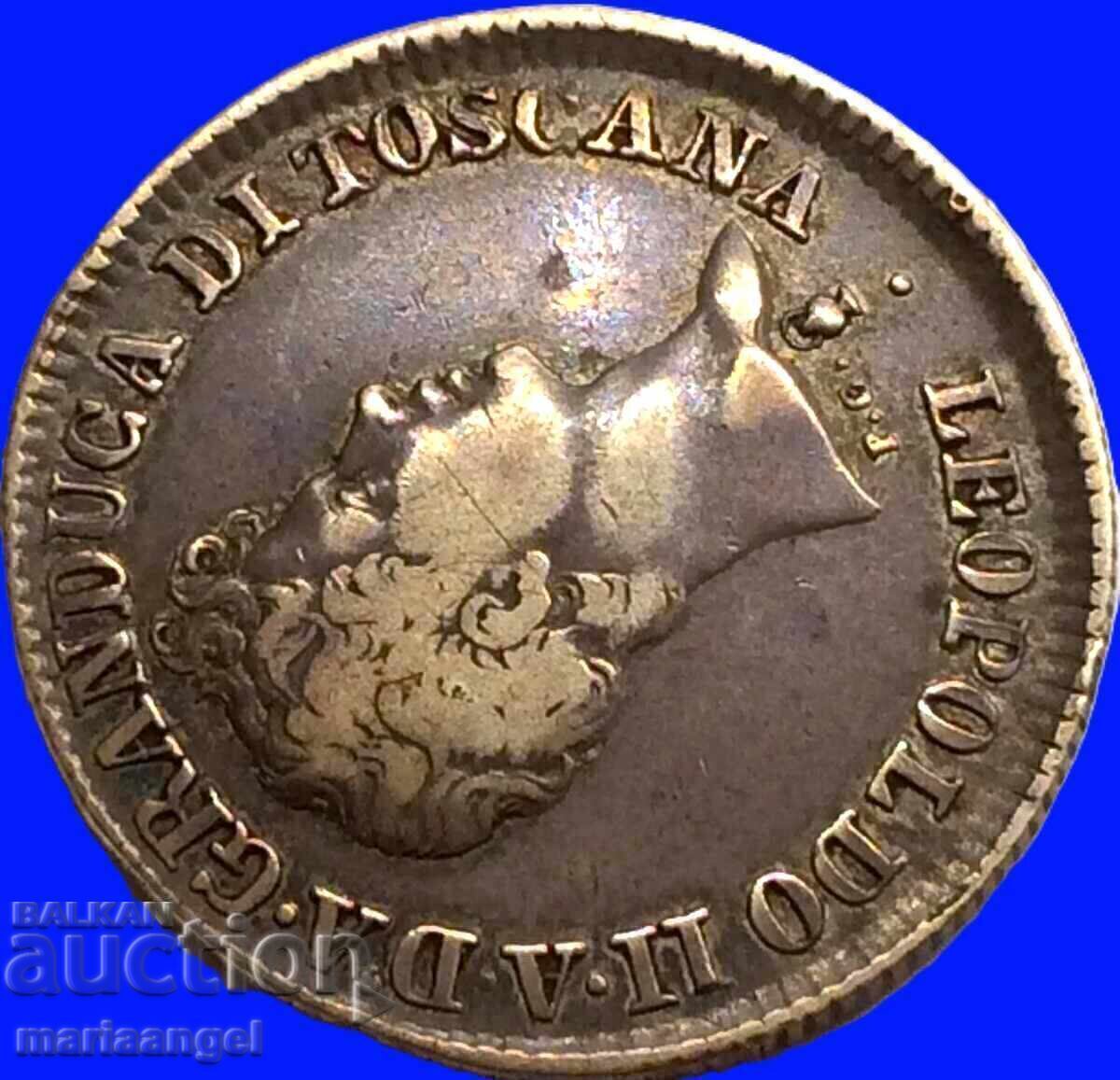 Florența 100 de catrene 1840 Italia Fiorino Leopold al II-lea - 5