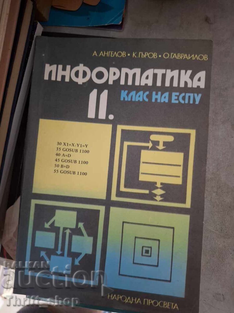 Информатика за 11 клас на ЕСПУ Информатика за 11 клас на ЕСПУ