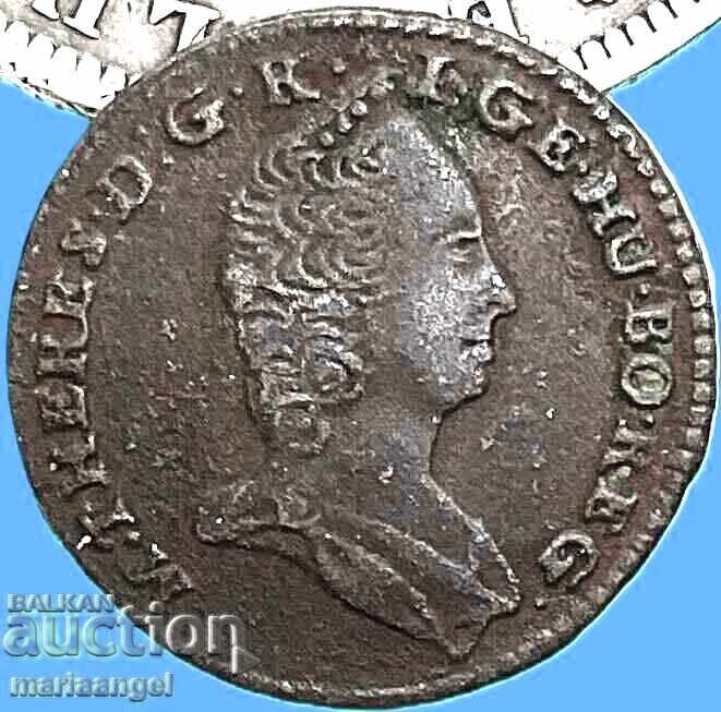 1 pfennig 1765 Austria 2.41g Vienna emp. Maria Theresa - 5