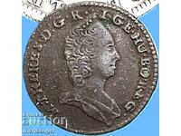 1 pfennig 1765 Austria 2.41g Vienna emp. Maria Theresa