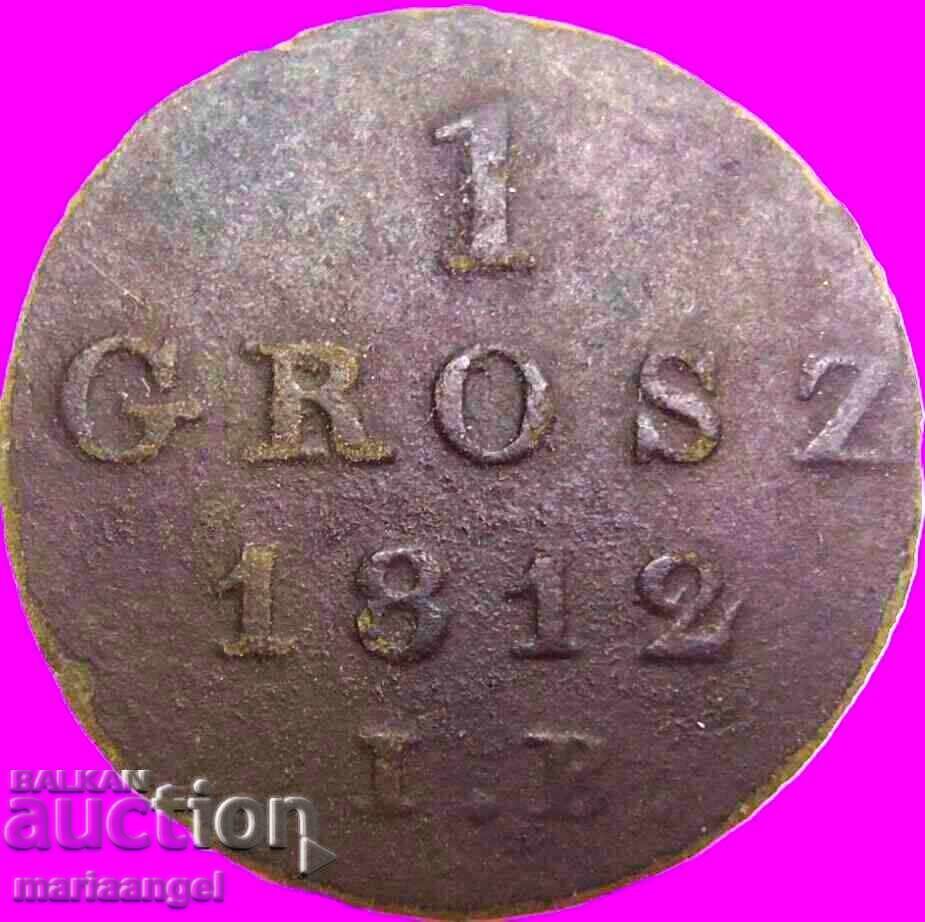 Πολωνία 1 γρόσι 1812 χάλκινο