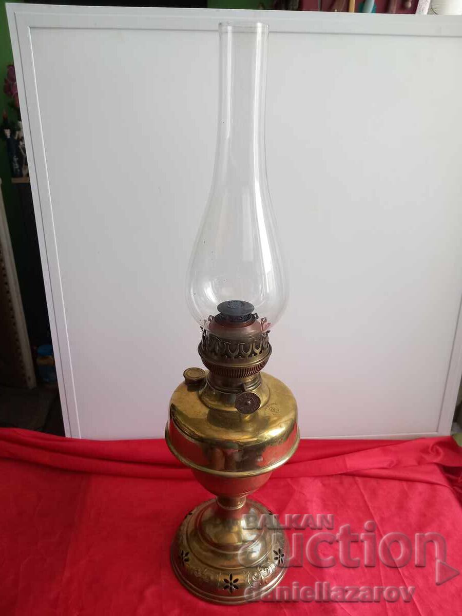Lempereur & Bernard, Lampă mare cu gaz din alamă 2