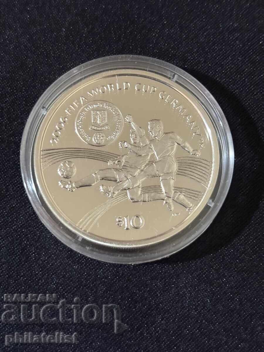 Британски Вирджински острови 2004 - 10 долара - World Cup
