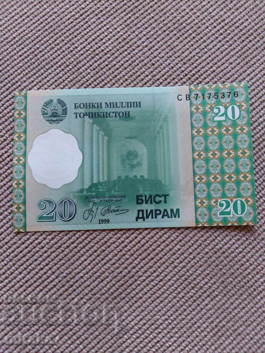 20 дирам 1999 година, Таджикистан