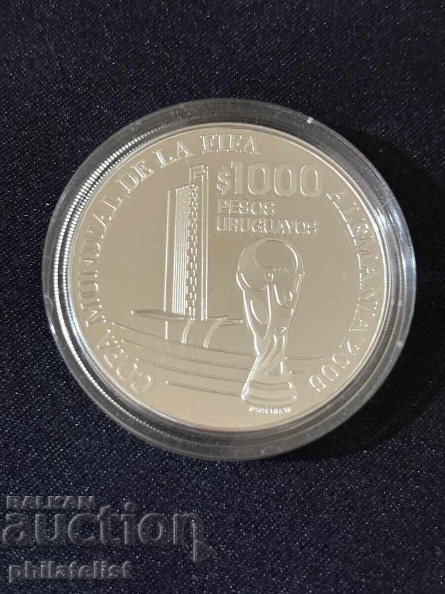 Уругвай 2005 – 1000 песос Световно първенство по футбол 2006