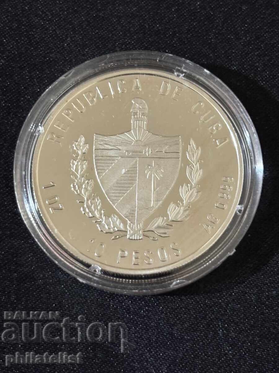 Delivery of Cuba 2007 – 10 Pesos – FIFA World Cup 1 OZ