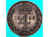 4 pence 1905 Great Britain Maundy Edward VII (1848-1910)