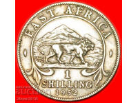 GREAT BRITAIN: EAST AFRICA★1 SHILLING 1952! George VI 1937-