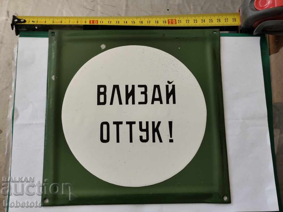 BZC Enamelled sign BZC Enamelled sign