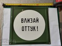 BZC Enamelled sign