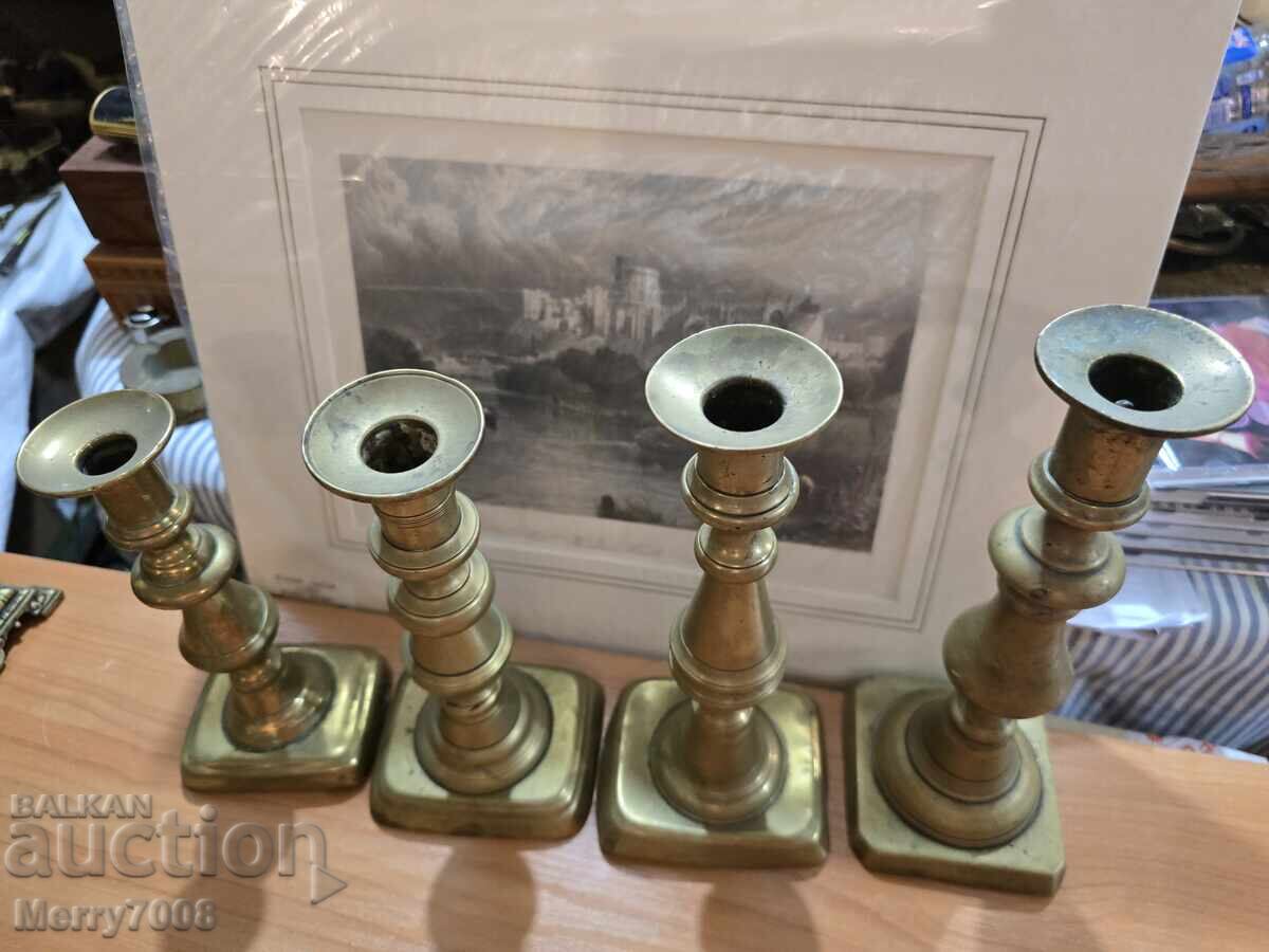 Old massive bronze candlesticks - ( 37 ) !!! with price € 44.00 | 86.06 BGN