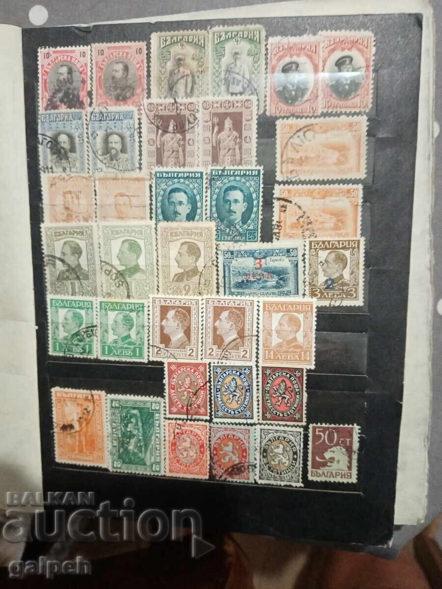 КЛАСЬОР С ПОЩЕНСКА МАРКИ -ЦАРСТВО /НР БЪЛГАРИЯ - 300+ БР.