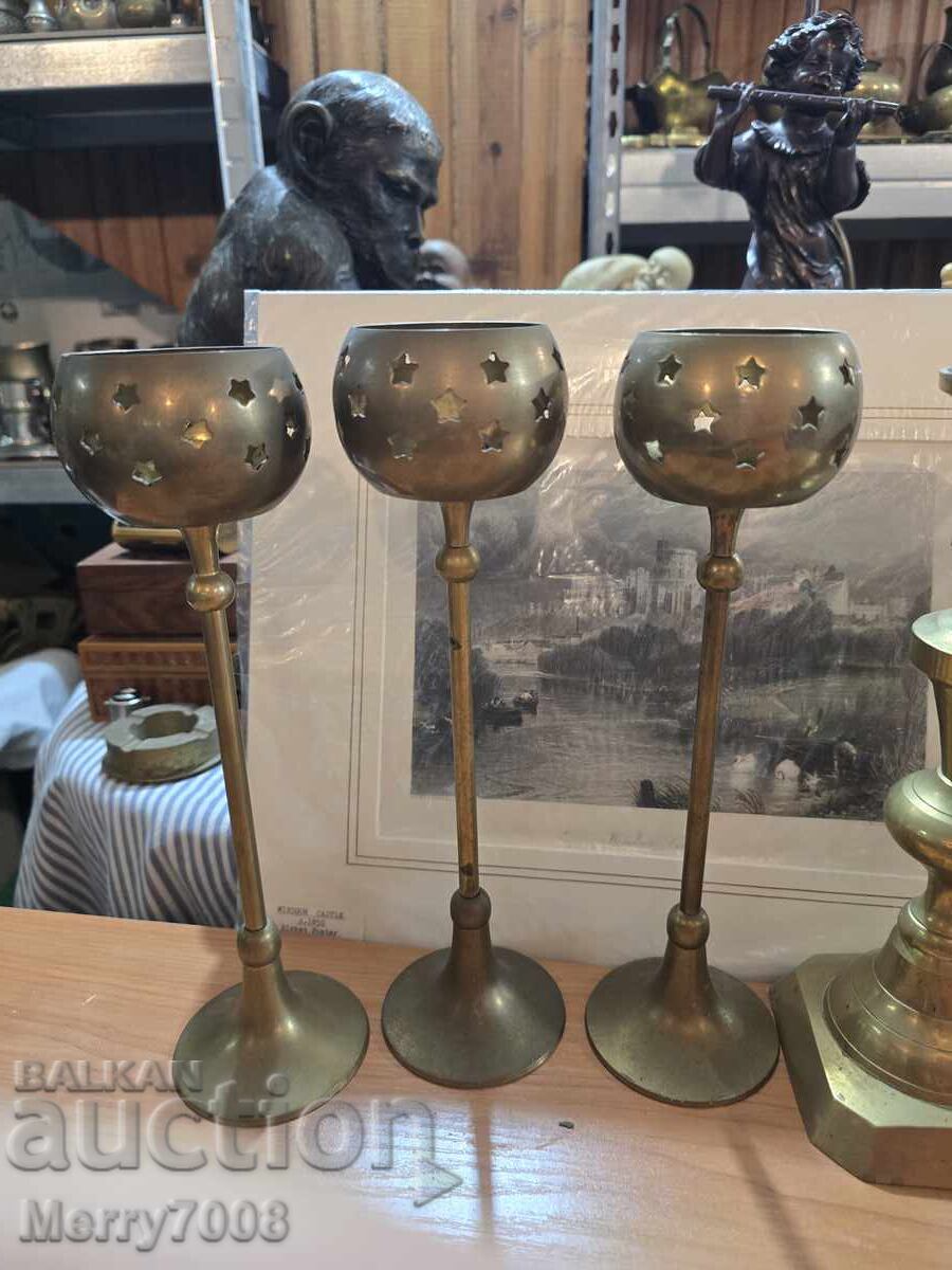 Old massive bronze candlesticks - ( 42 ) !!! with price € 56.00 | 109.53 BGN