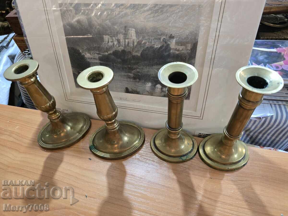 Old massive bronze candlesticks - ( 46 ) !!! with price € 46.00 | 89.97 BGN