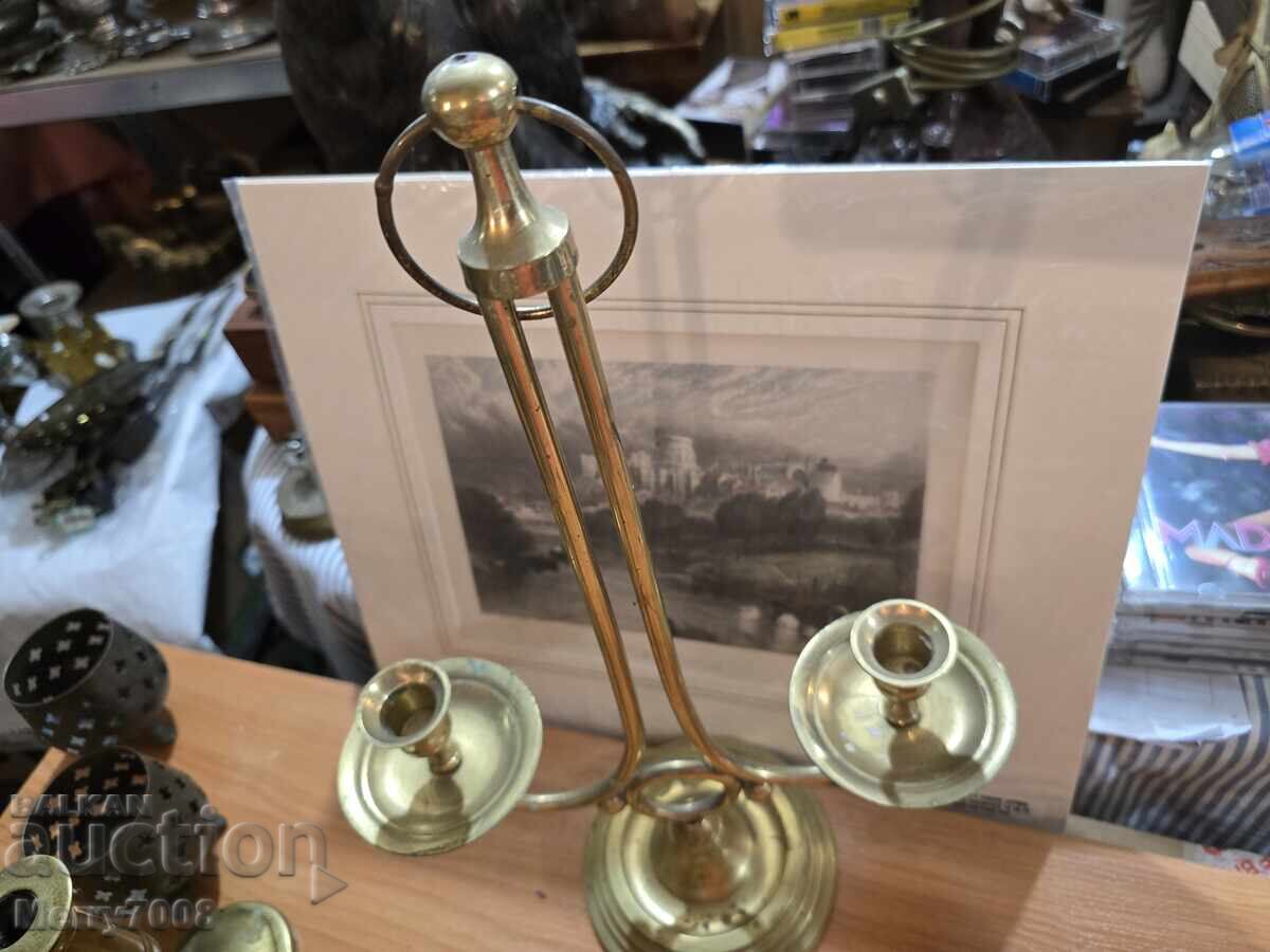 Old massive bronze candlesticks - ( 48 ) !!! with price € 66.00 | 129.09 BGN