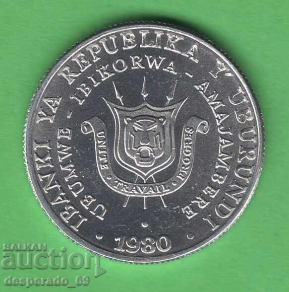 (¯`'•.¸ 5 francs 1980 BURUNDI UNC- ¸.•'´¯) with price 1.50 €