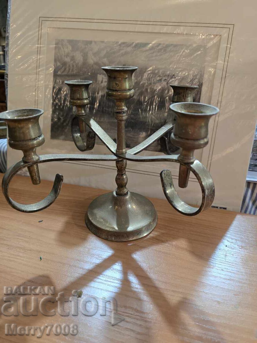 Sfeșnice vechi masive din bronz - ( 51 ) !!!