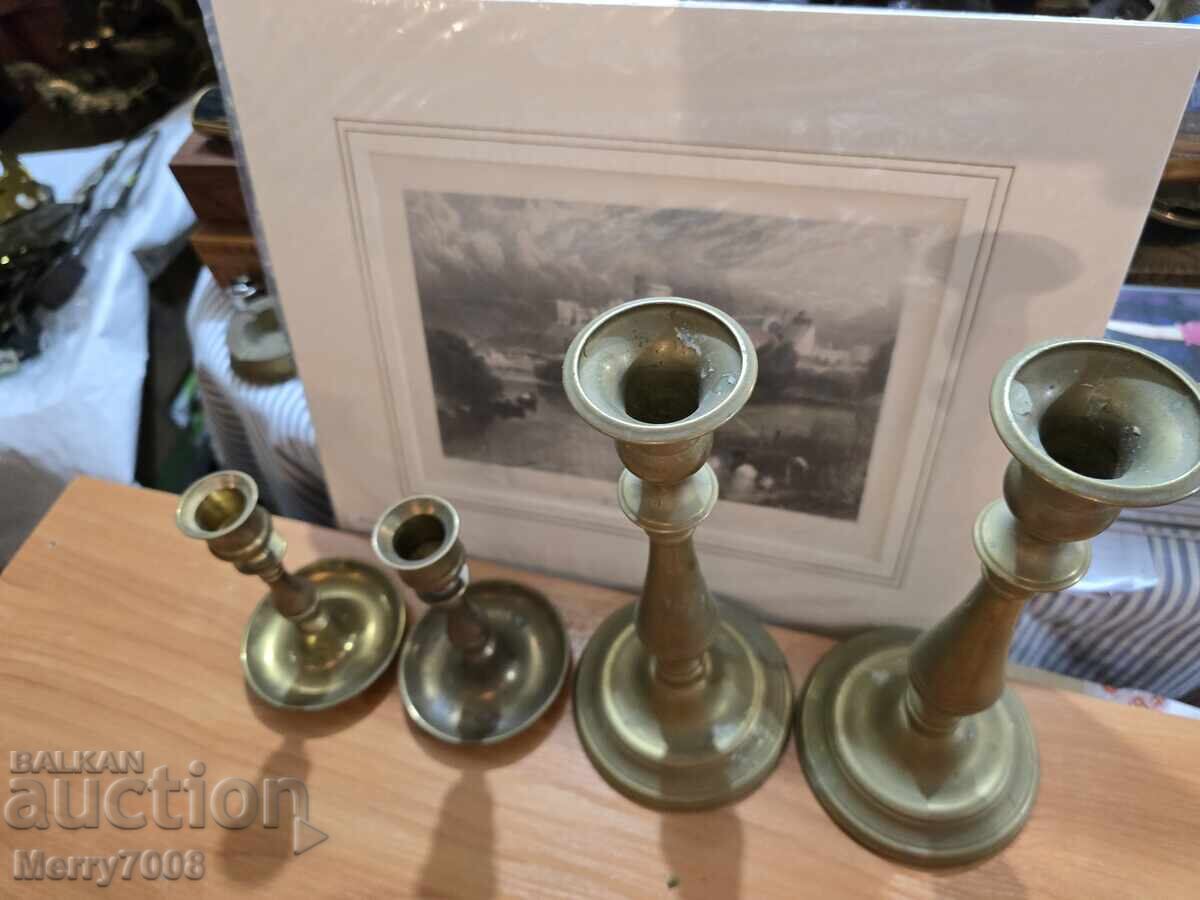 Стари масивни бронзови свещници - ( 53 ) !!! с цена € 48.00 | 93.88 лв.