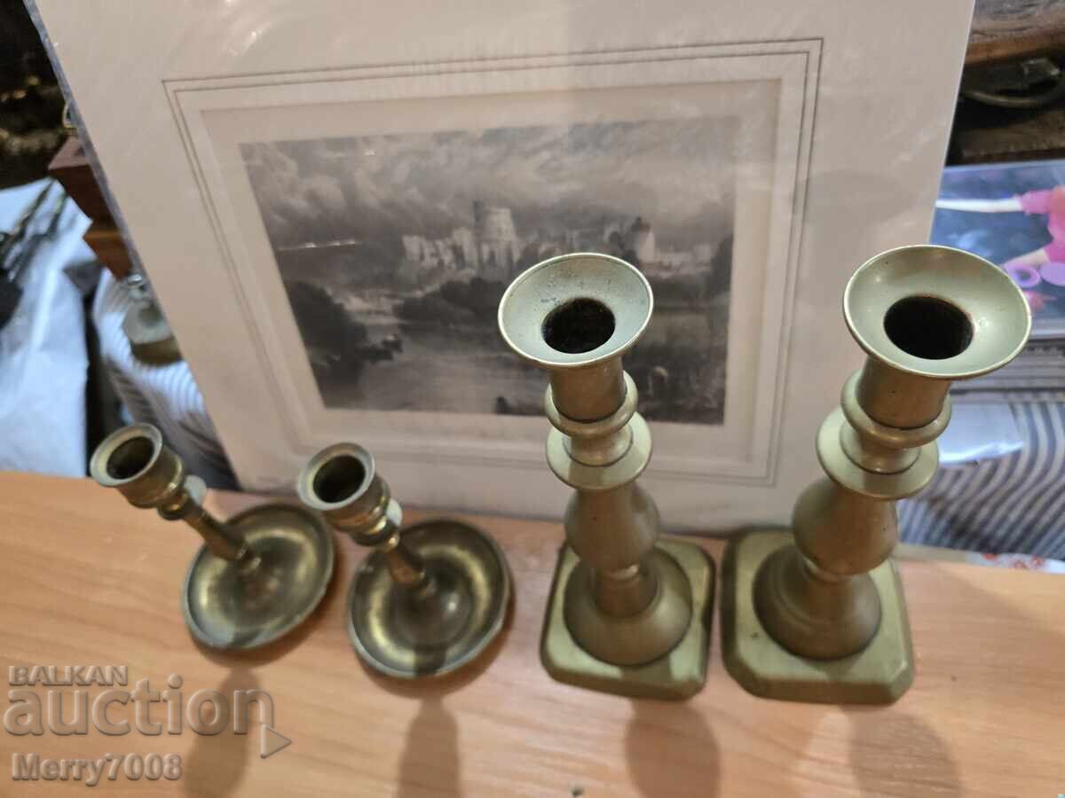 Стари масивни бронзови свещници - ( 54 ) !!! с цена € 48.00 | 93.88 лв.