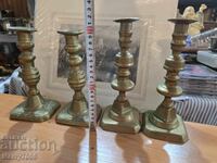 Sfeșnice vechi masive din bronz - ( 56 ) !!!