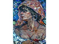 Painting "Village Madonna", art. Danail Tsonev, 2023