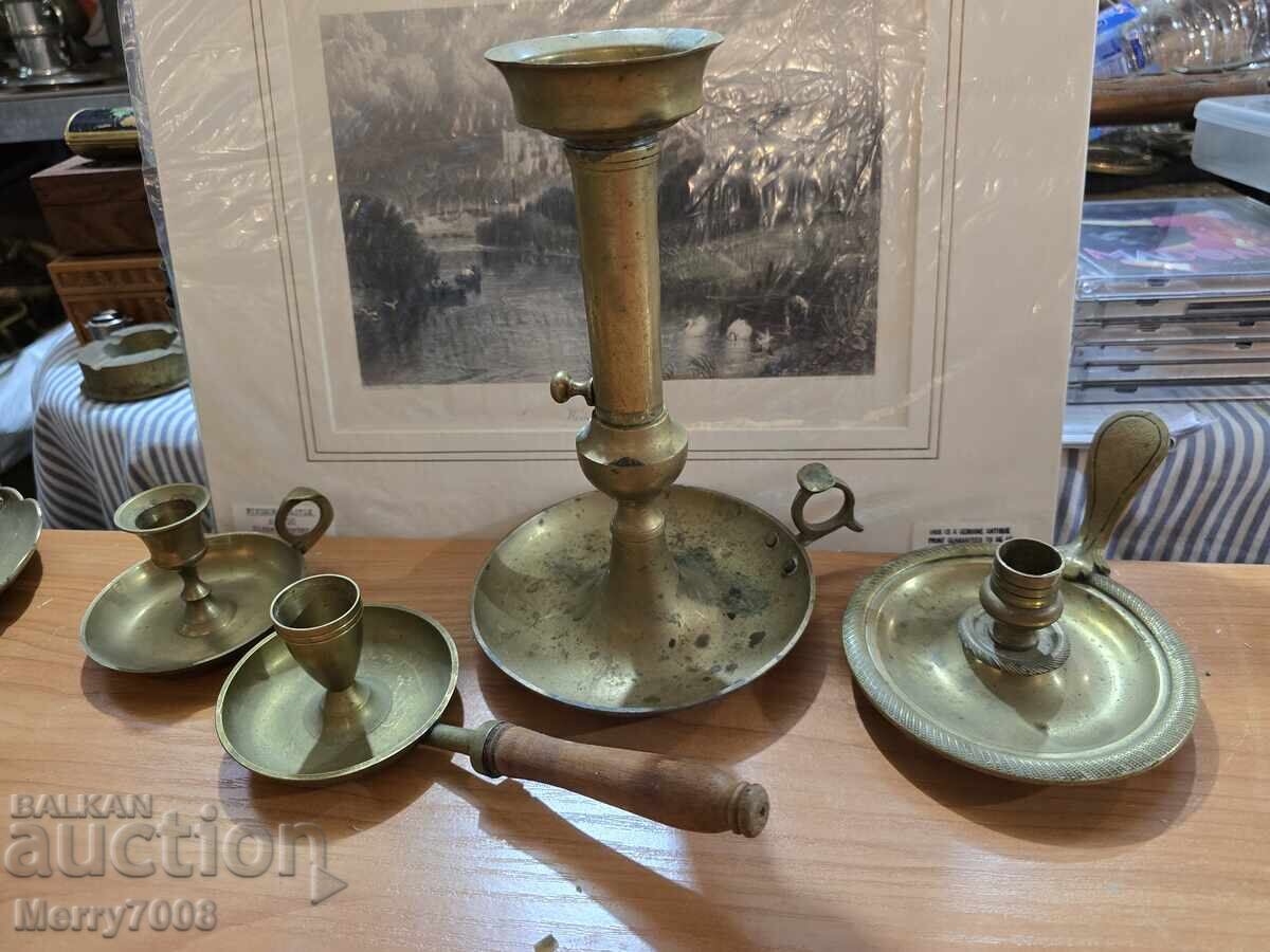 Аукцион Стари масивни бронзови свещници - ( 60 ) !!! Аукцион Стари масивни бронзови свещници - ( 60 ) !!!