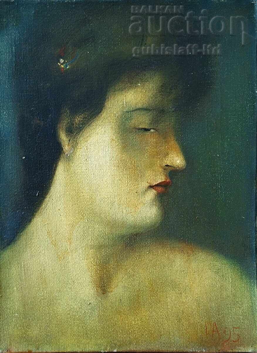 Painting, portrait, artist Danail Tsonev, 1995