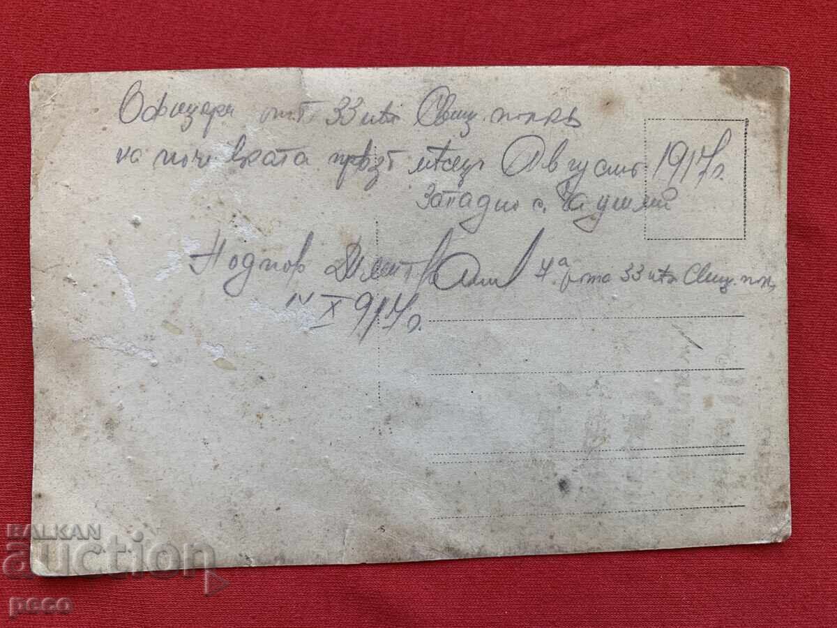 33-ти Пехотен Свищовски полк Офицери Западноот с.Чаушли 1917 - 5