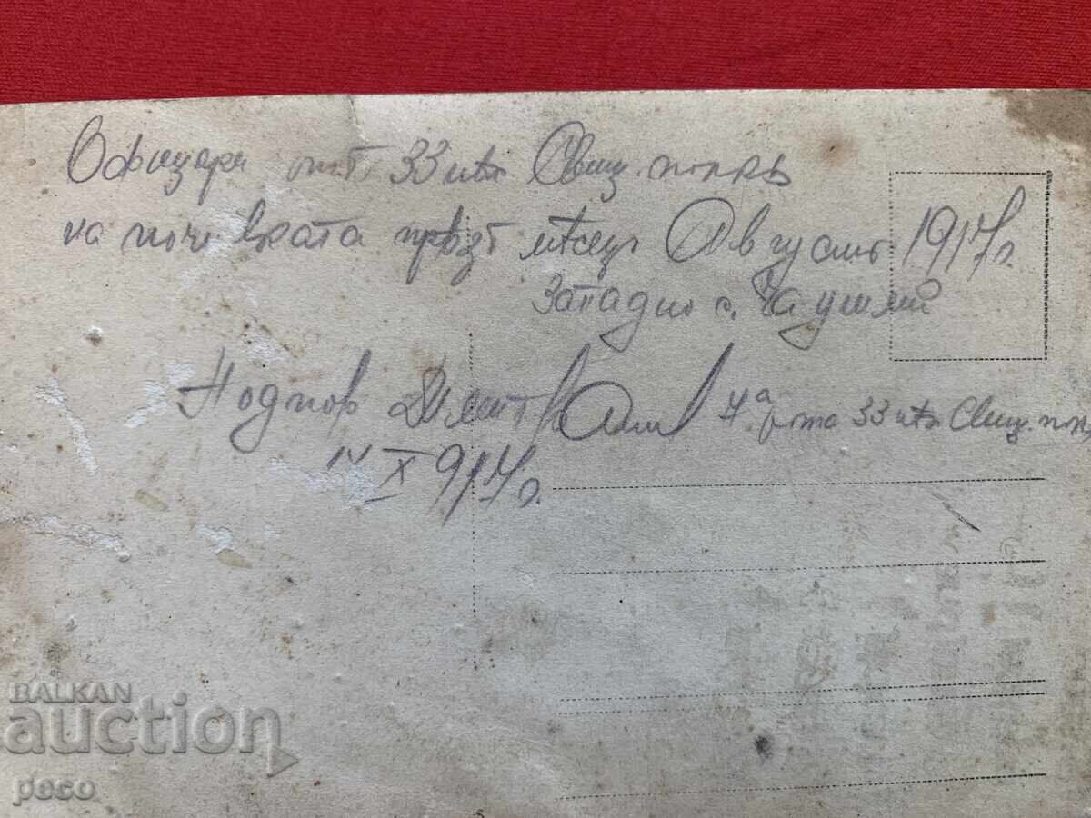 33-ти Пехотен Свищовски полк Офицери Западноот с.Чаушли 1917 - 6
