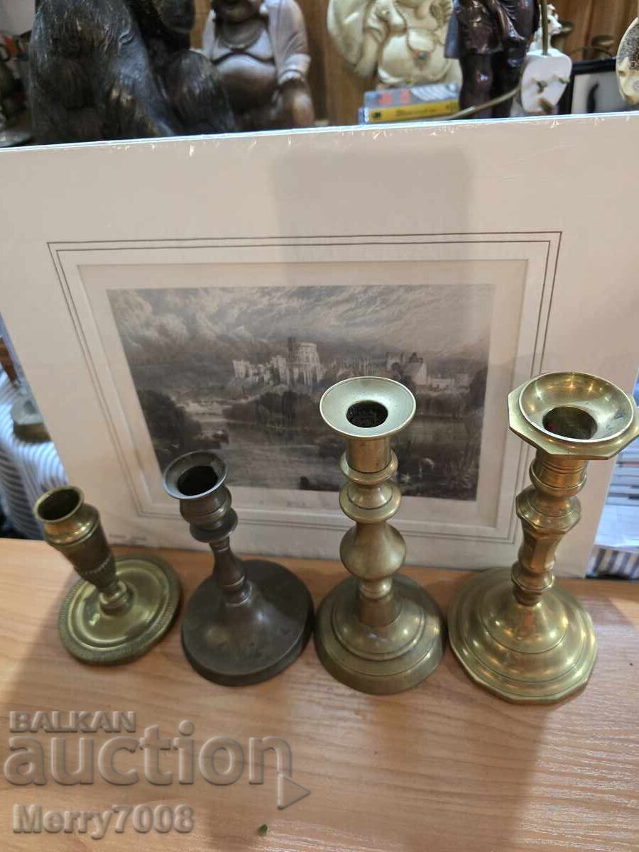 Old massive bronze candlesticks - ( 66 ) ! with price € 32.00 | 62.59 BGN