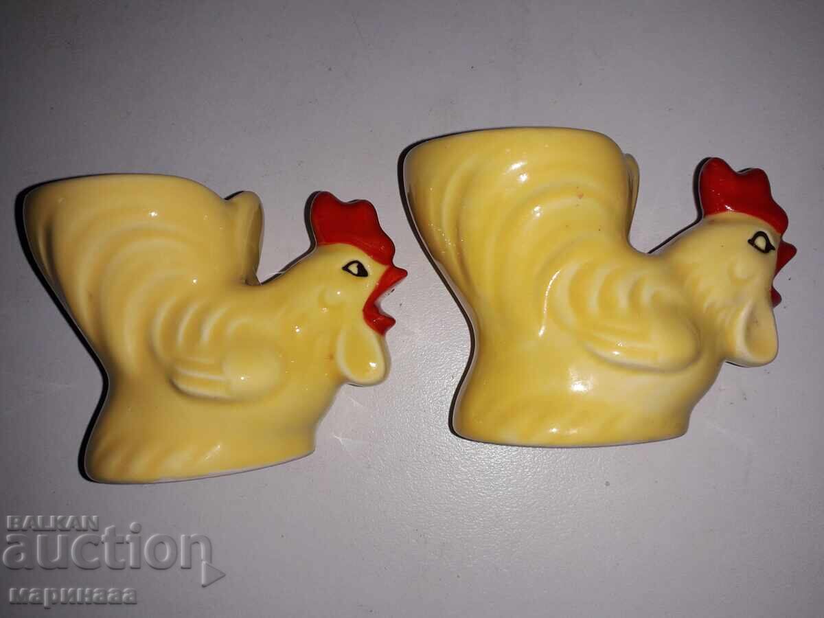 Auction  EGG HOLDERS. PORCELAIN. GOEBEL