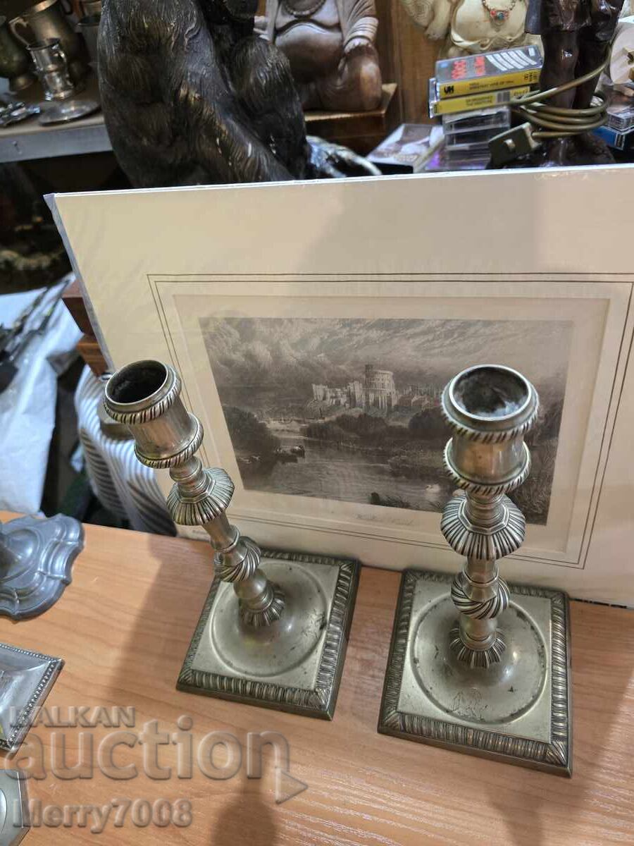 Sfeșnice vechi masive argintate - ( 72 ) !!! cu preț € 56.00 | 109.53 BGN