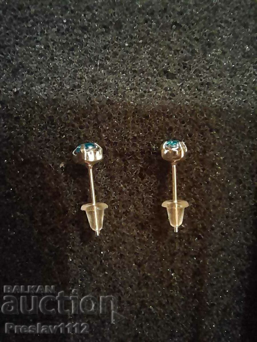 Δημοπρασία Σκουλαρίκια με Τοπάζι 3mm