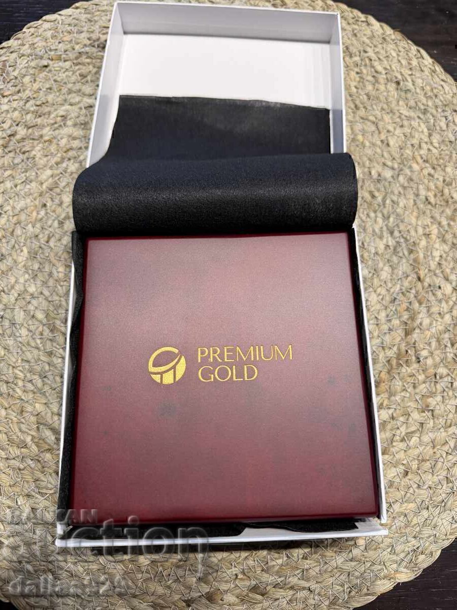 Luxury wooden boxes for gold ounces and certified coins