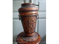 Vintage copper umbrella stand