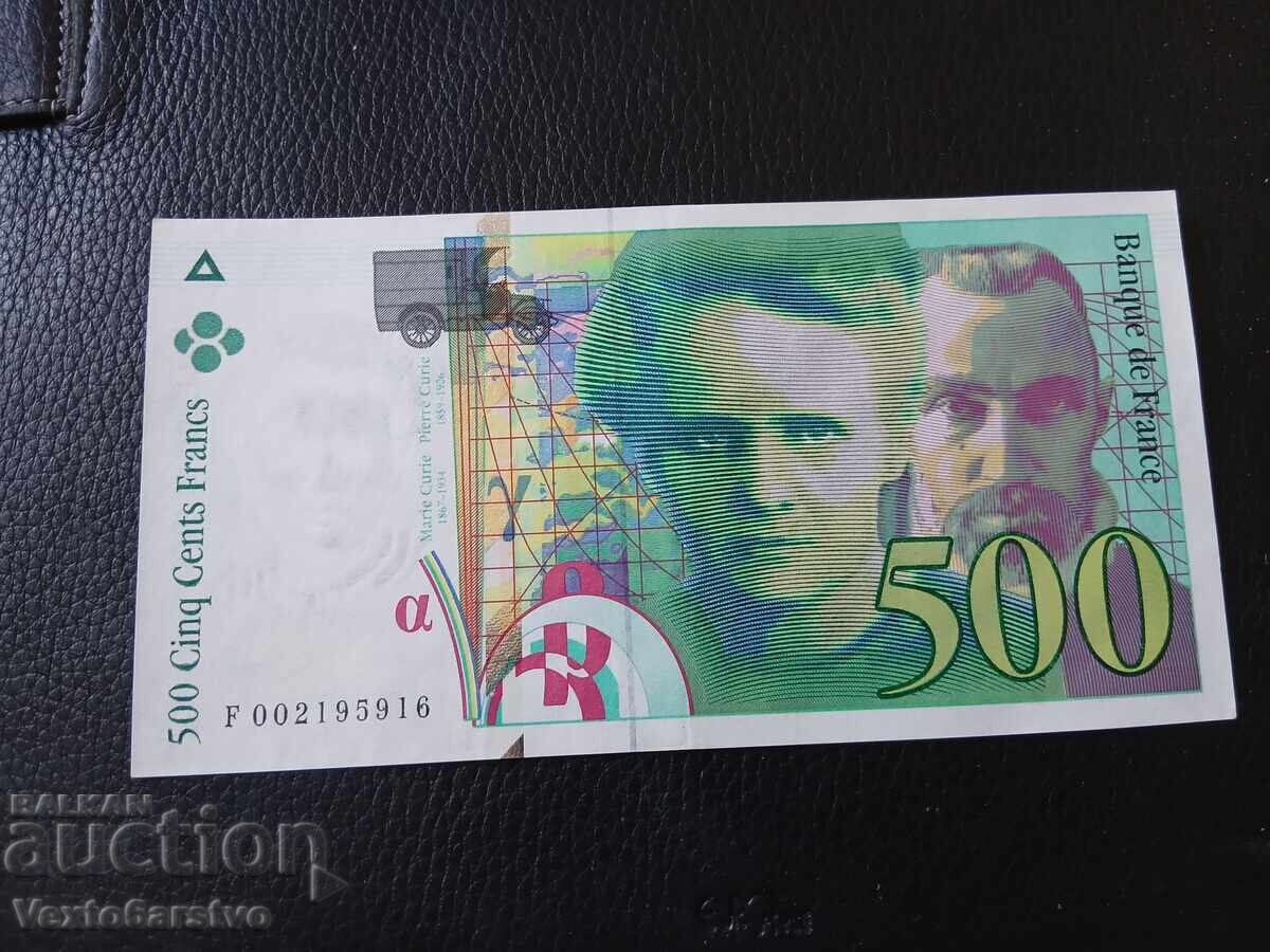 БАНКНОТА-ФРАНЦИЯ -500 франка-1994 г.4