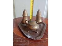 Brass spice set