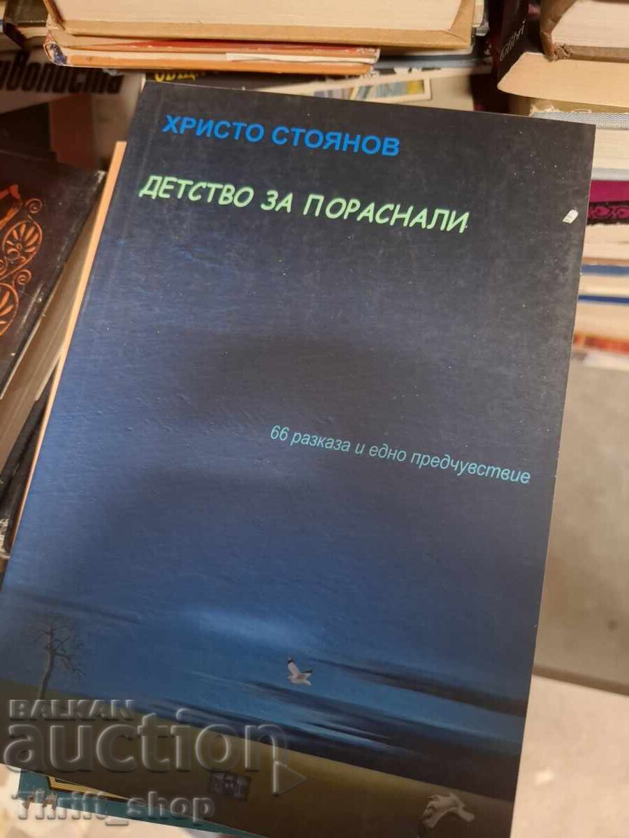 Детство за пораснали Христо Стоянов - подпис