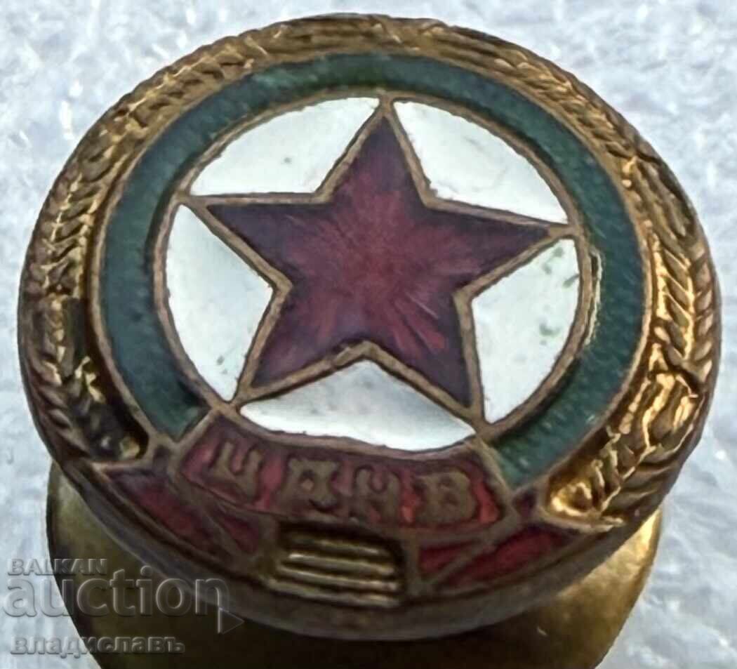 Football badge early Socialist CDNV Sofia enamel screw-back 1950 with price € 500.00 | 977.92 BGN