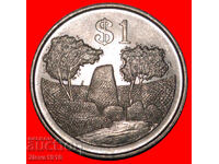 GREAT BRITAIN (1980-1997): ZIMBABWE ★ 1 DOLLAR 1980 LUSTRE