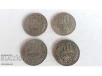 50 stotinki 1962 - 4 bucăți