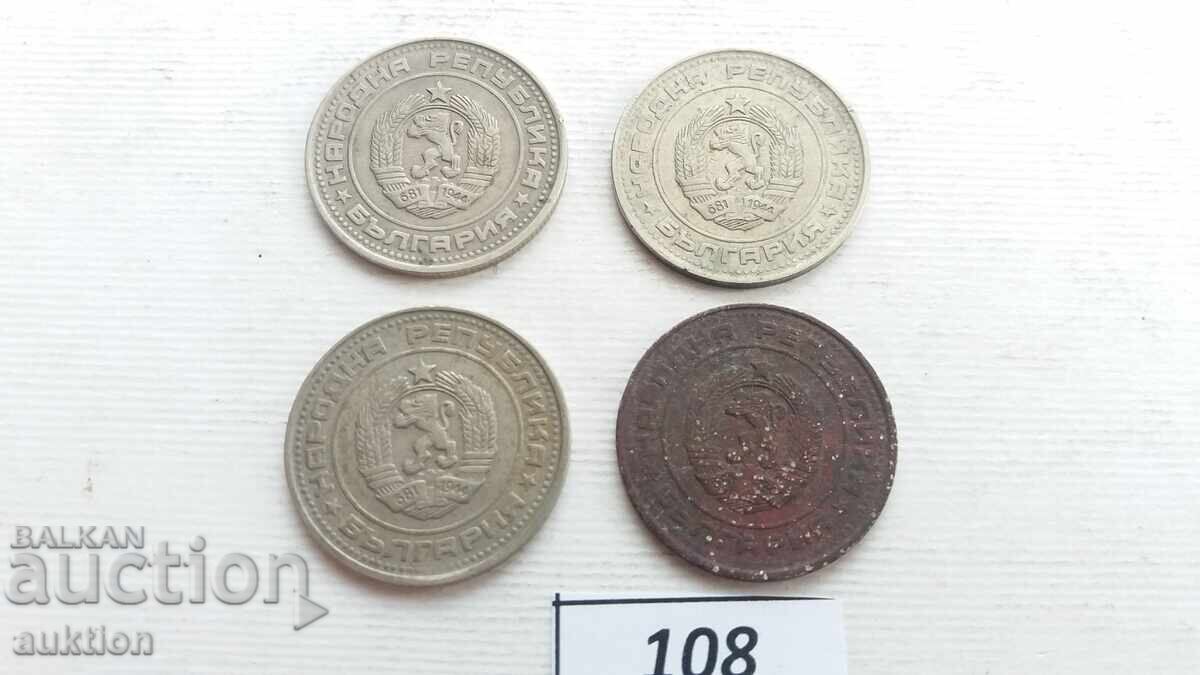 50 stotinki 1989 - 4 bucăți - 6