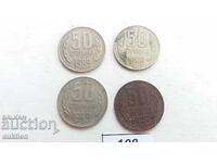 50 stotinki 1989 - 4 bucăți