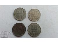 50 stotinki 1990 - 4 bucăți
