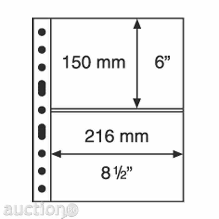 Banknote sheets for albums from the Grande system transparent C2 with price € 7.92 | 15.49 BGN